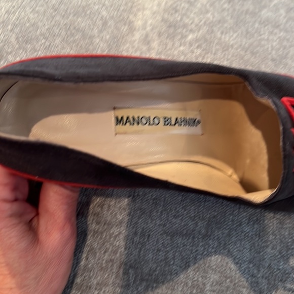 Vintage Manolo Blahnik suede pump size 38.5 - Picture 6 of 8